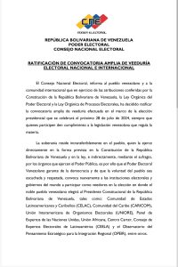 Presidente del CNE repudió comunicado de la Unión Europea