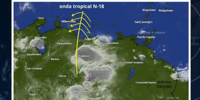 Onda tropical causará lluvias