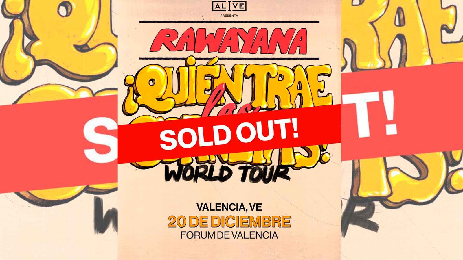 La exitosa banda venezolana Rawayana ha alcanzado un nuevo hito al agotar todas las entradas para su concierto en el Forum de Valencia, cinco meses antes de la fecha programada