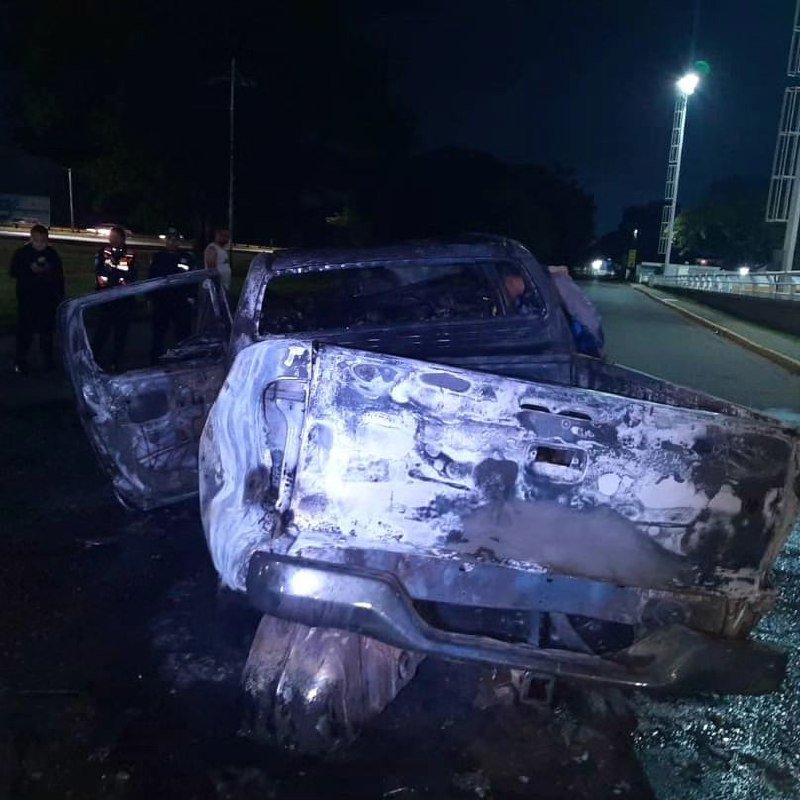 Incendio de vehículo en Naguanagua dejó un fallecido