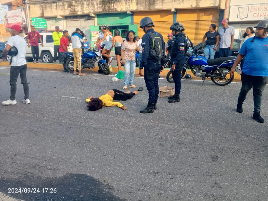 Mujer falleció Valencia atropellada