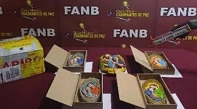 FANB incautó imágenes religiosas impregnadas de cocaína