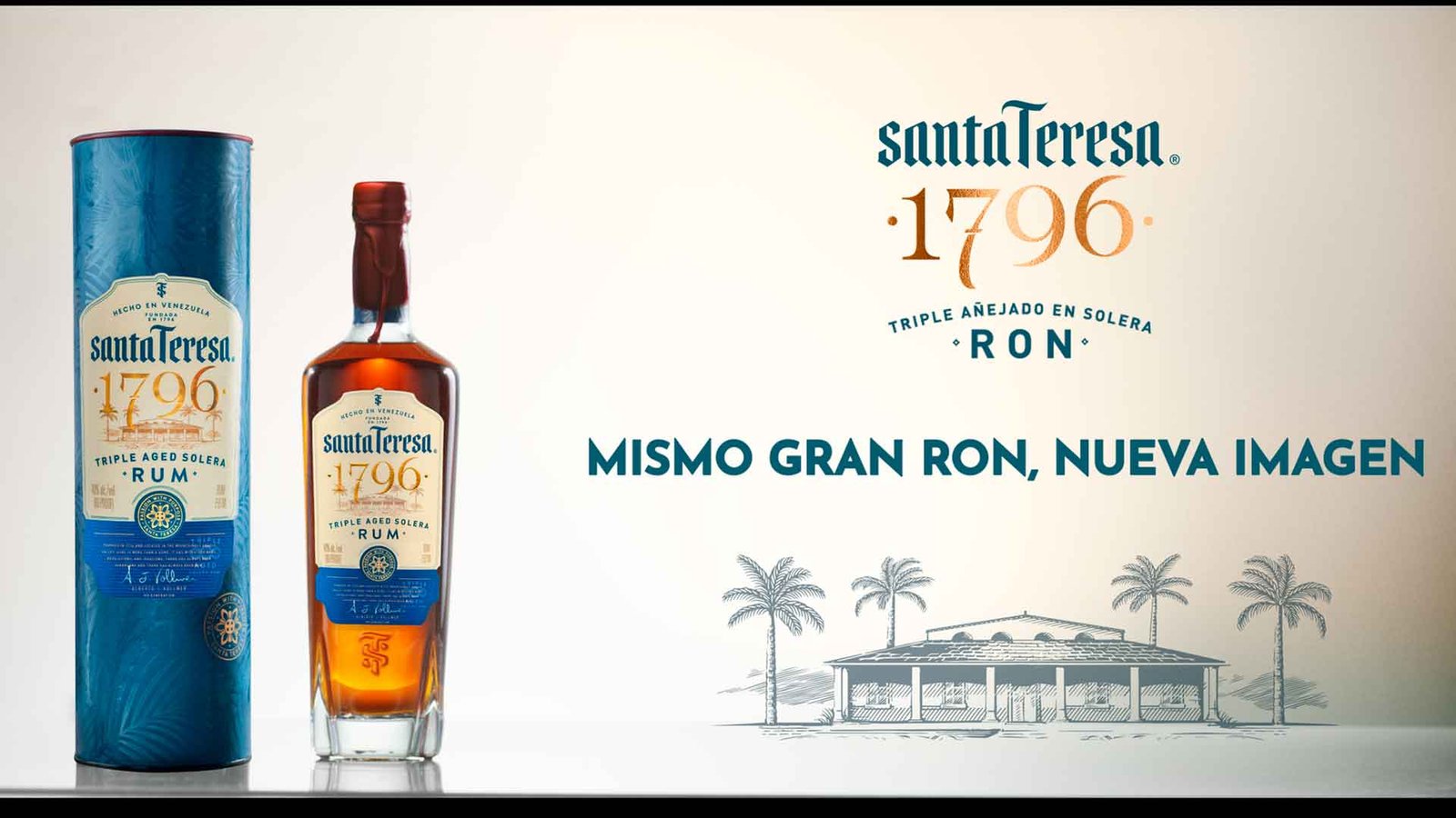 Santa Teresa 1796: mismo gran Ron, ahora nueva imagen.