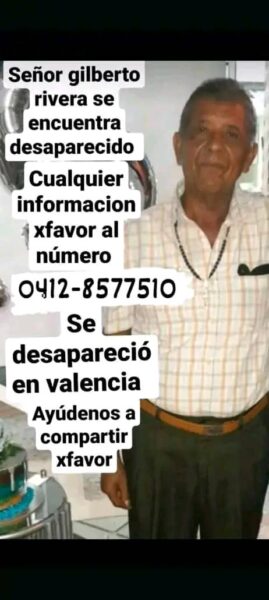 Familiares siguen buscando a Gilberto Rivera en todo Carabobo (+FOTOS)