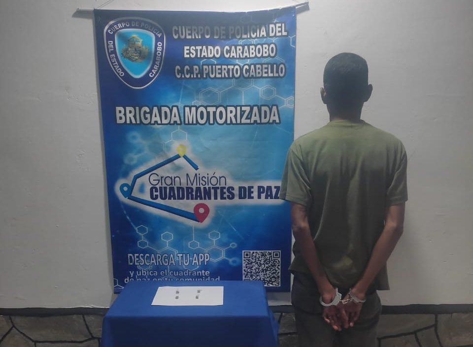 Policarabobo capturó a sujeto con estupefacientes en Puerto Cabello