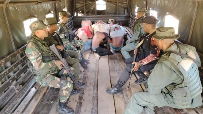 Detienen a nueve personas por tala ilegal 