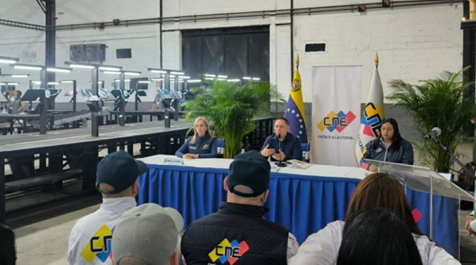 CNE: 100% del material electoral