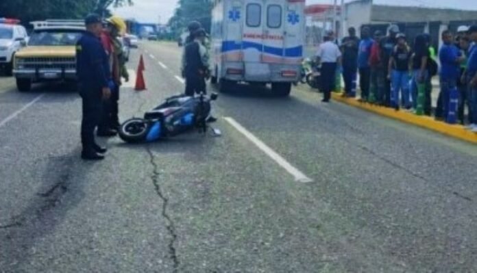 Colisión entre motos